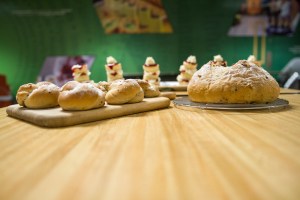 the baking and pastry competition included breads—both loaves and rolls