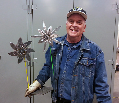 Jack Dickson and his final art.