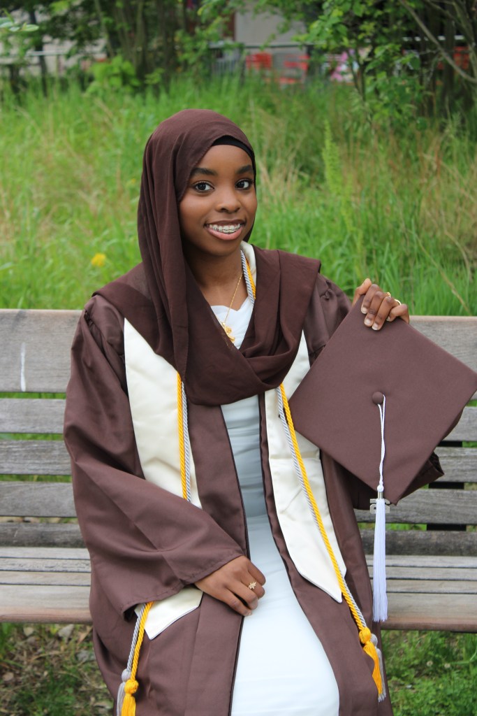 Rayyan Hassan, graduating from Northrop High School and Ivy Tech